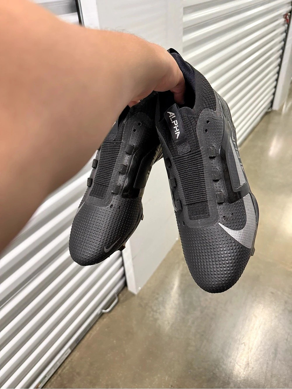 Nike Alpha Menace 4 Elite Football Cleats Black